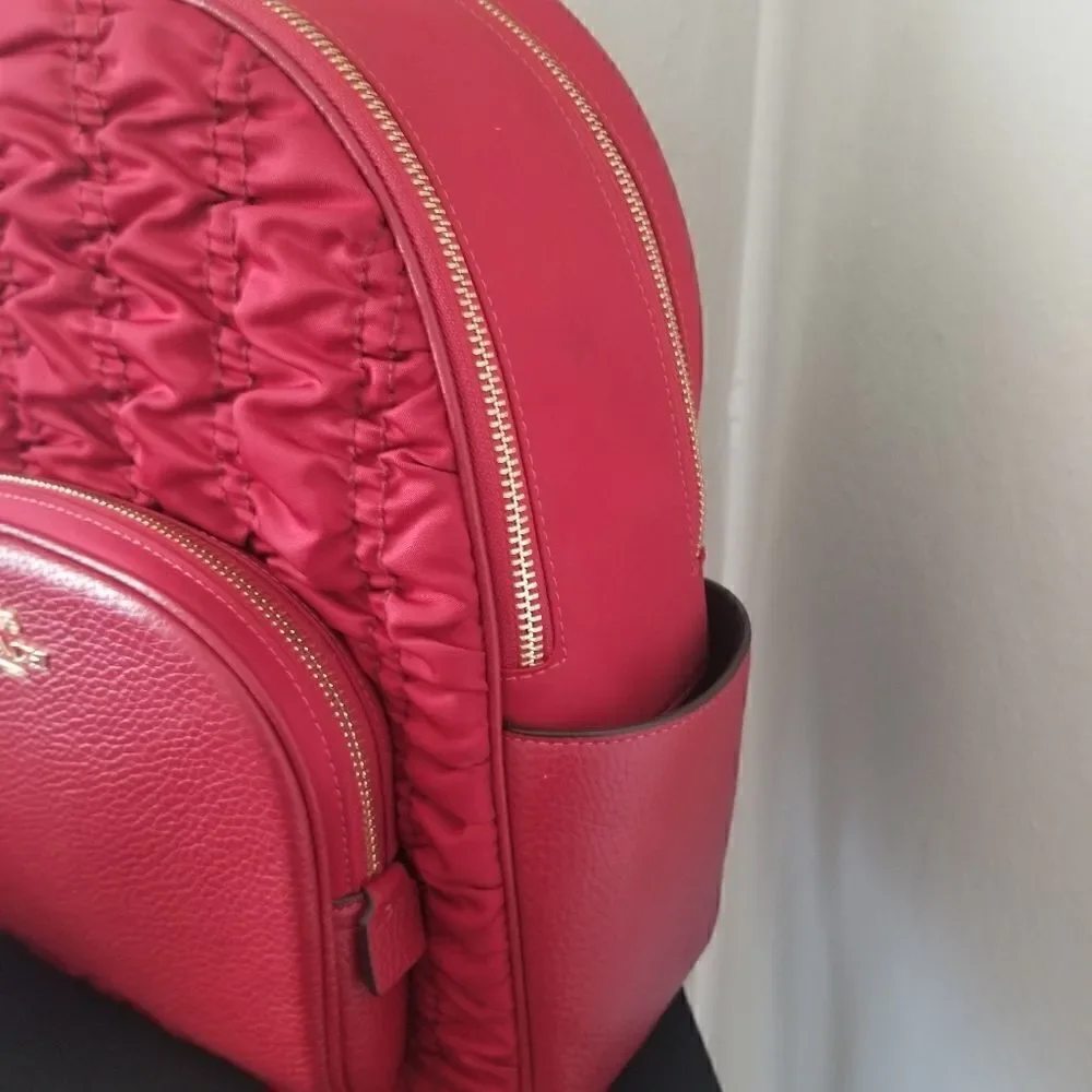 Coach Court Backpack and Cosmetic Bag Set
